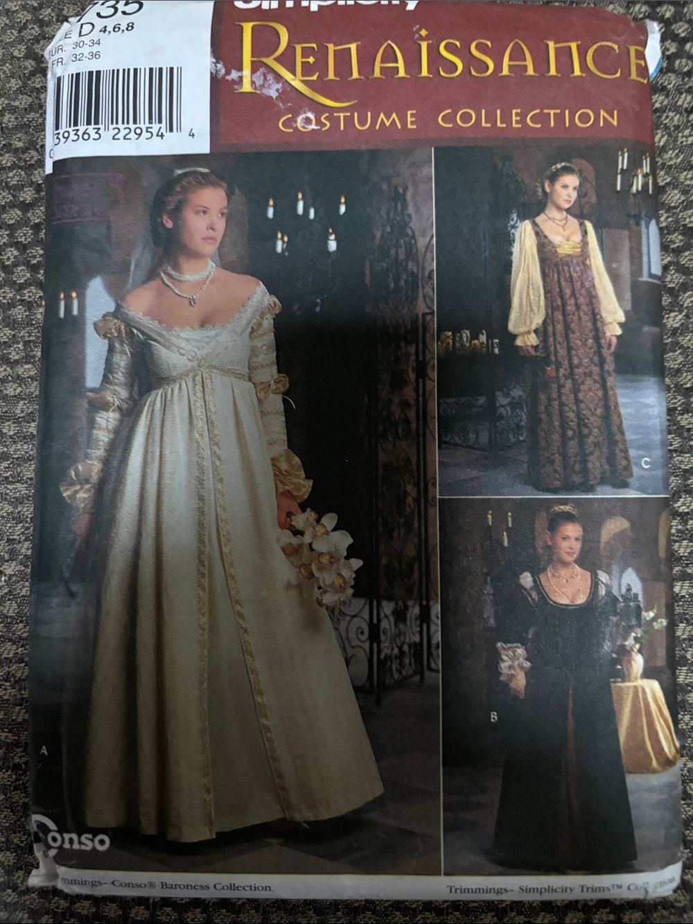 Simplicity Renaissance dress pattern
